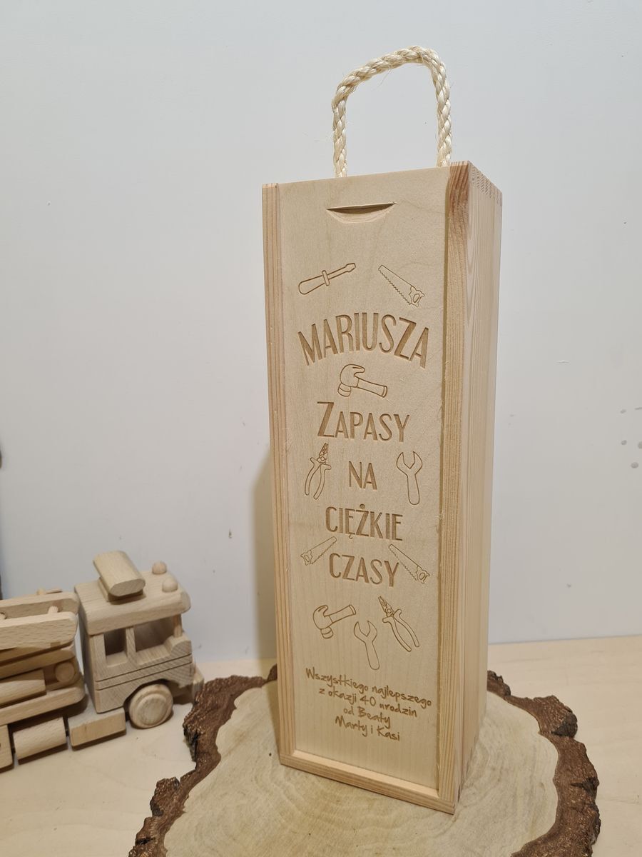 Personalizowana skrzynka na alkohol „DLA MAJSTERKOWICZA”