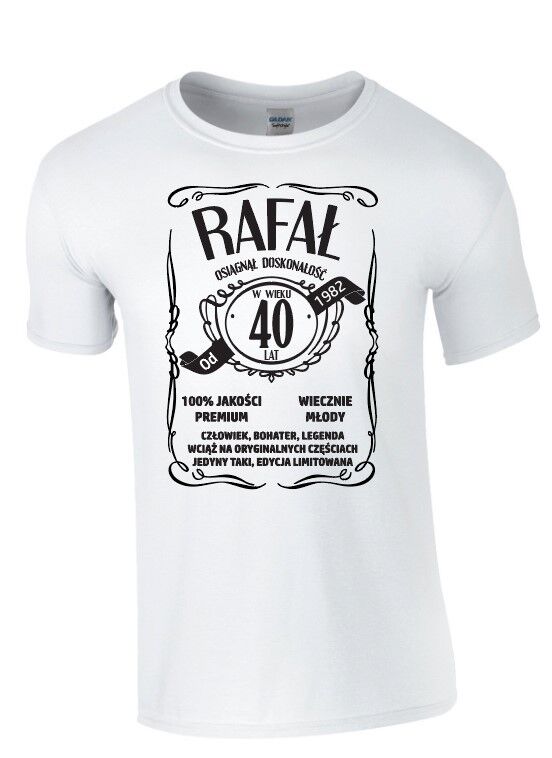 Koszulka męska z nadrukiem na urodziny 30, 40, 50 lat- Osiągnął doskonałość w wieku