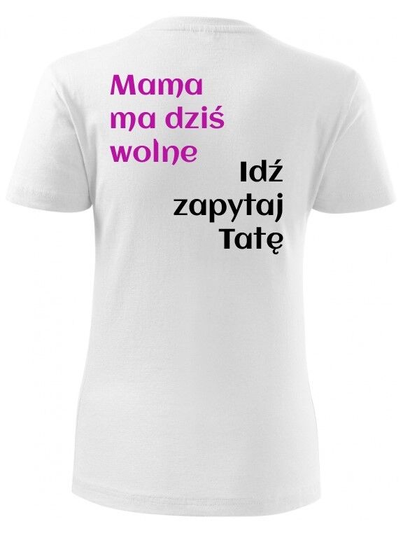 Koszulka damska z nadrukiem - SUPER MAMA