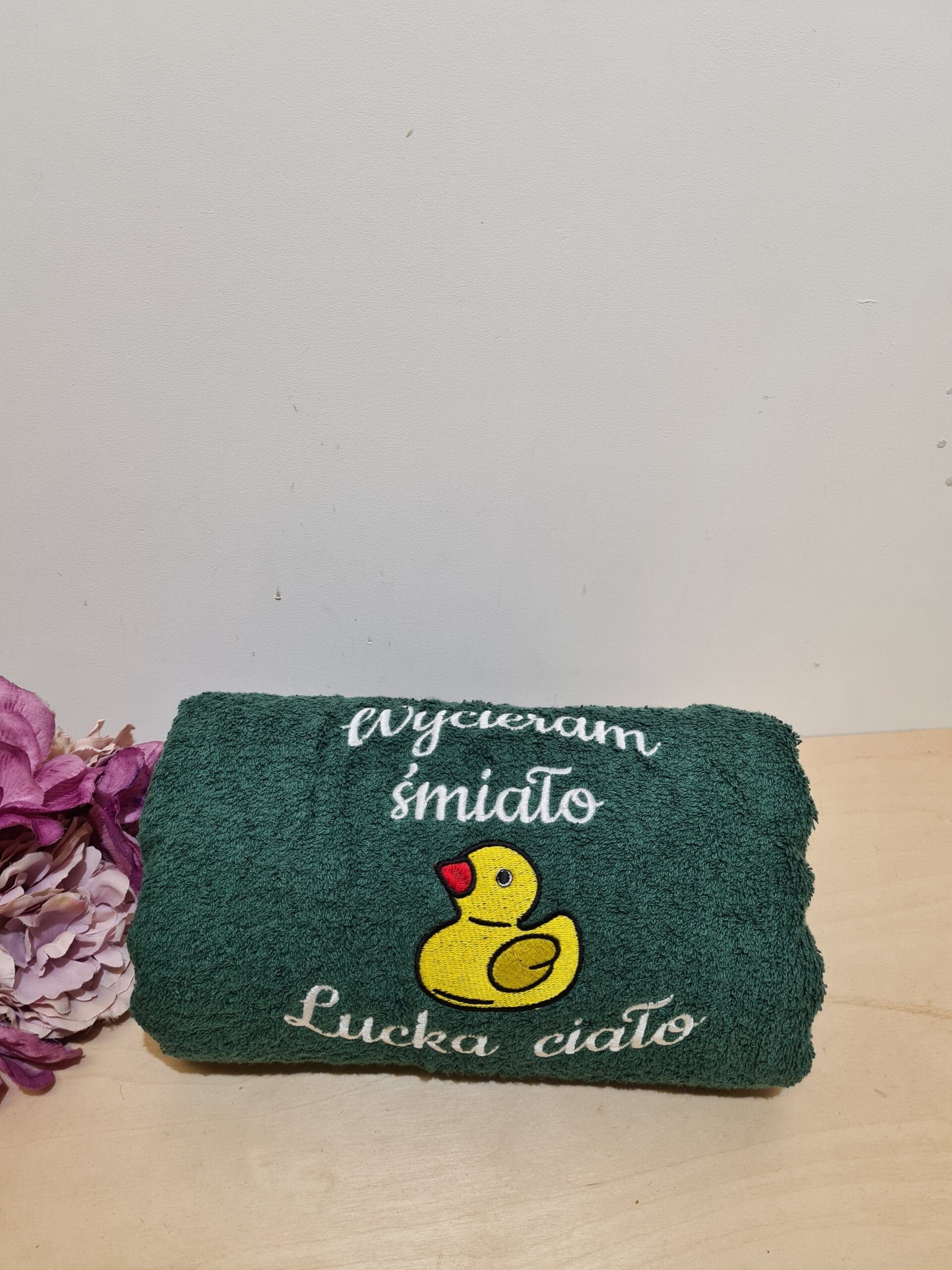 Ręcznik z haftem "KACZKA"