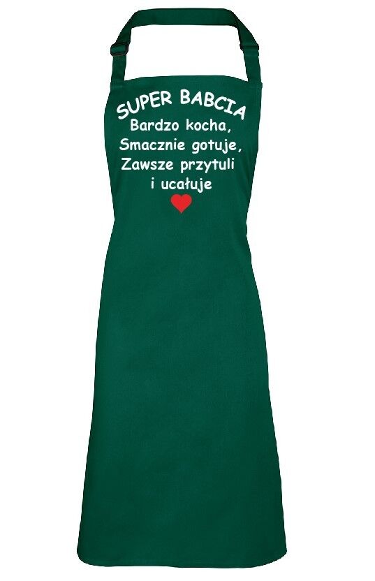 FARTUCH KUCHENNY DLA BABCI "SUPER BABCIA"