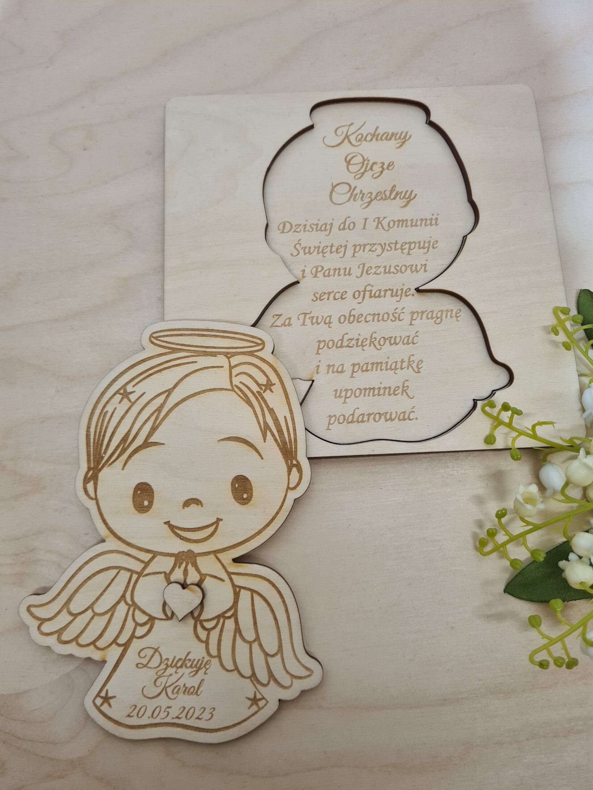 PODZIĘKOWANIE KOMUNIJNE DLA CHRZESTNYCH ANIOŁEK