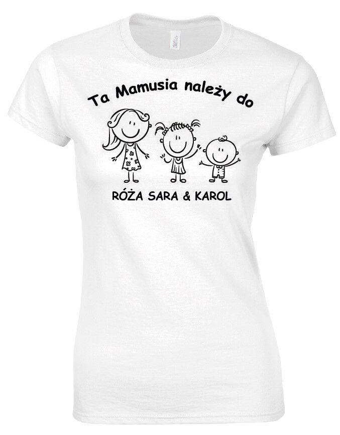 Koszulka dla Mamy z nadrukiem - Ta Mamusia należy do