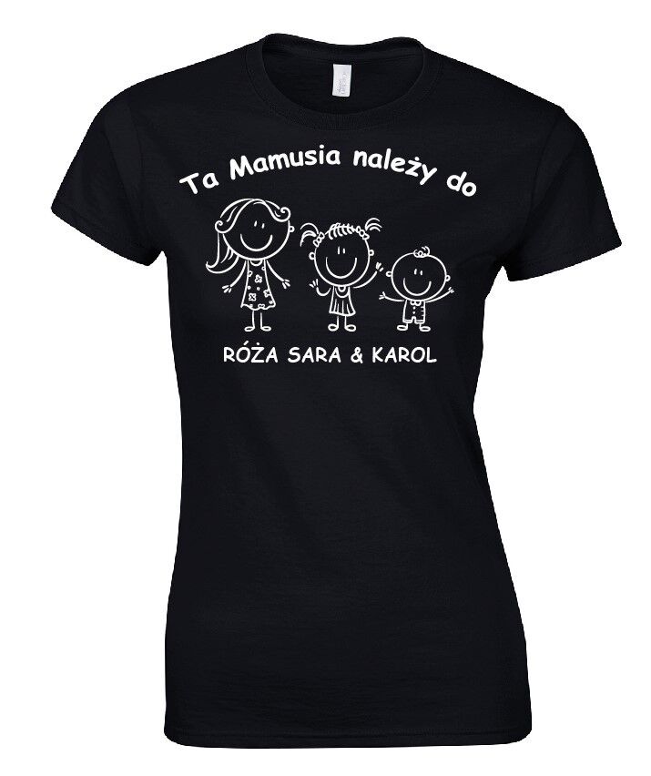 Koszulka dla Mamy z nadrukiem - Ta Mamusia należy do