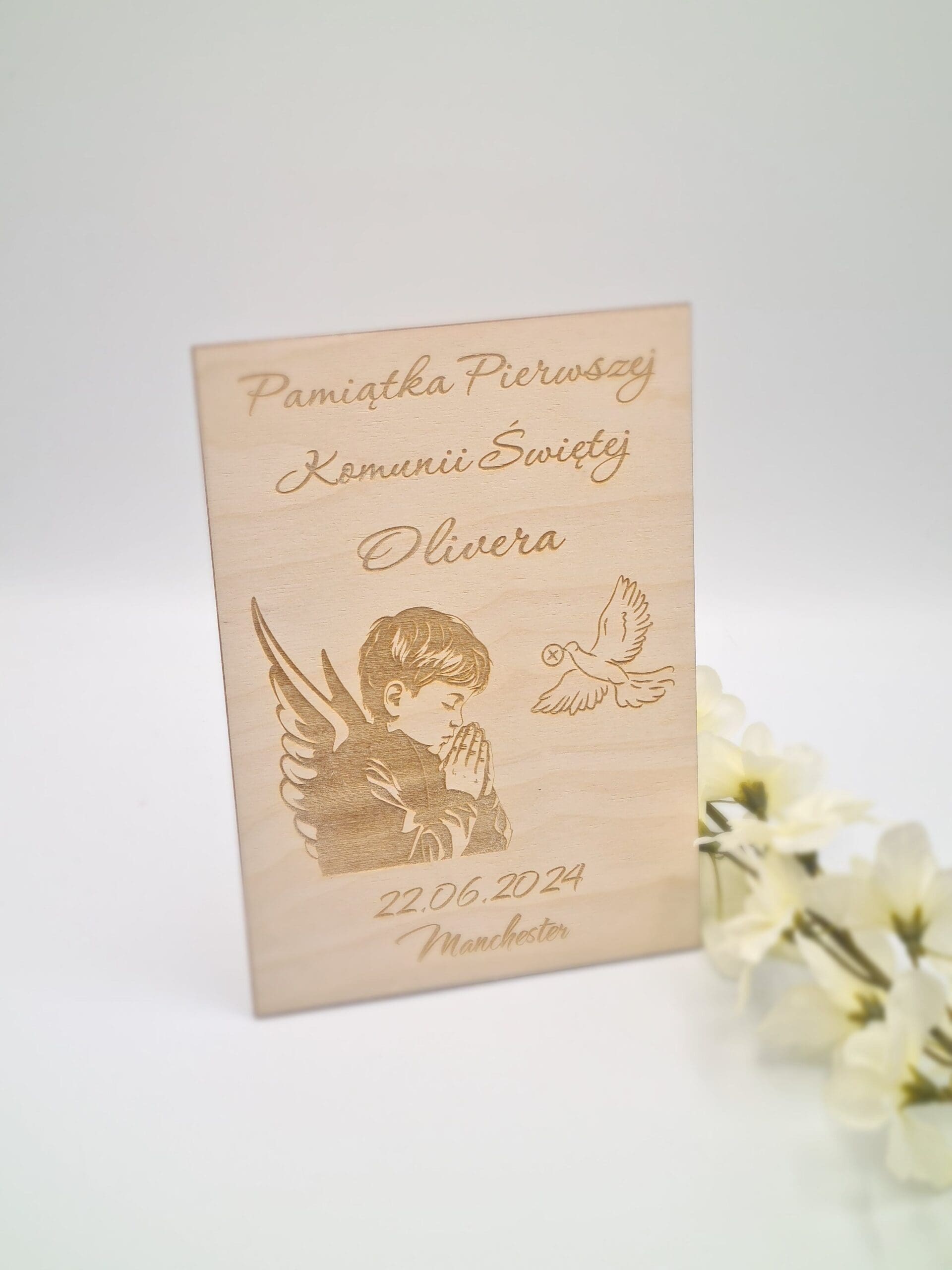 Pamiątka Pierwszej Komunii Świętej Chlopiec