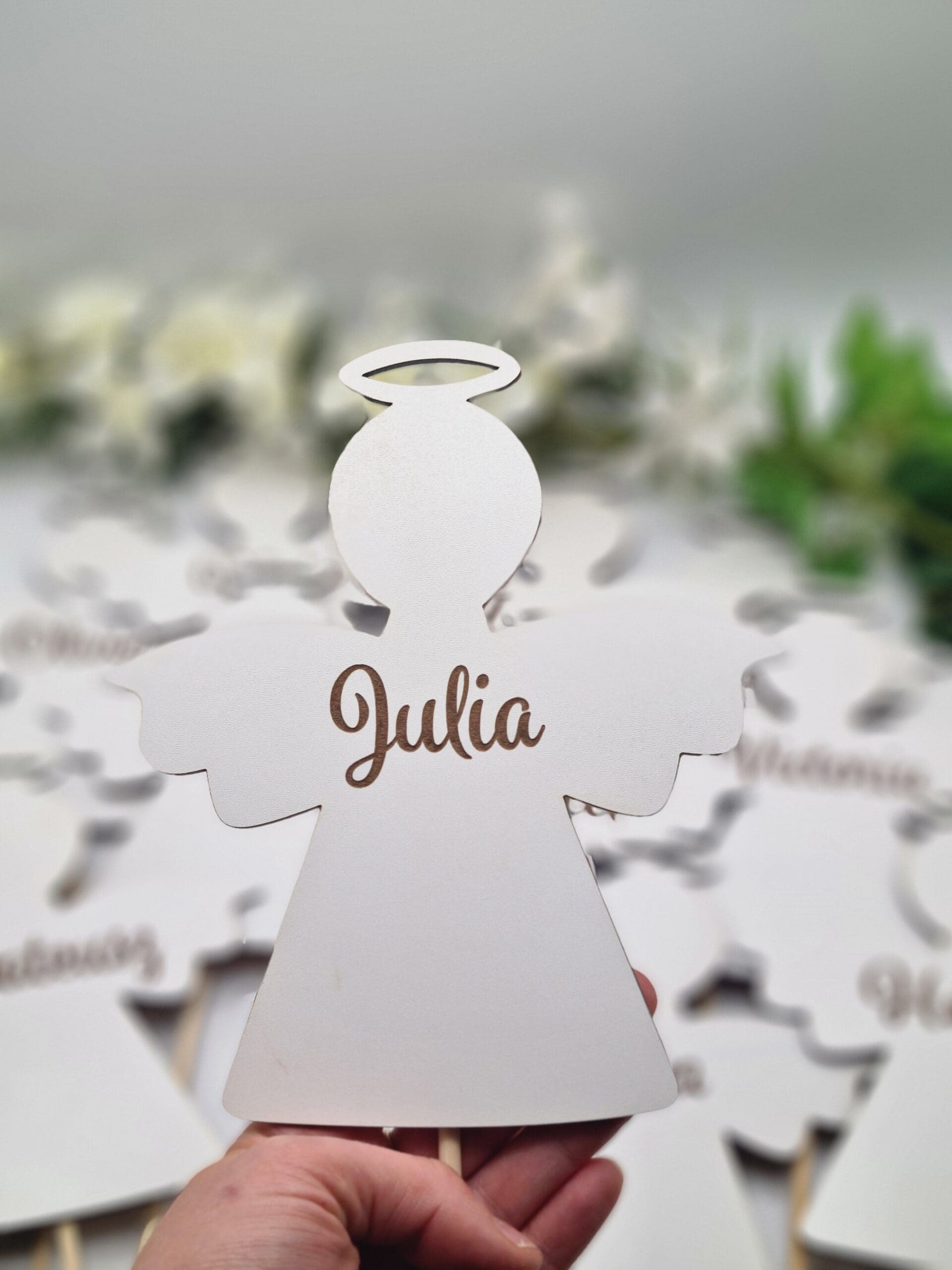 Dekoracja Komunijna Kościoła Aniołek z imieniem