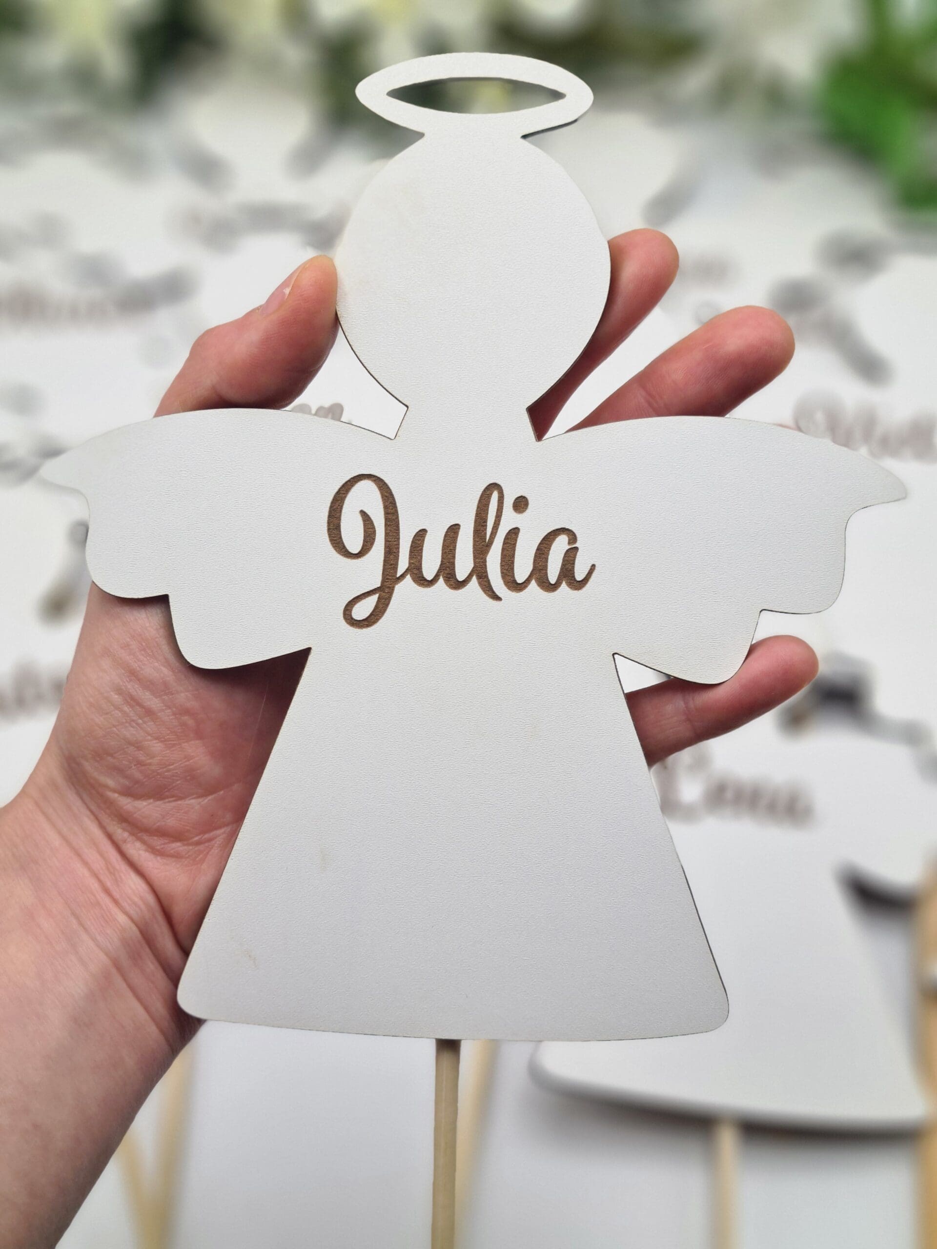 Dekoracja Komunijna Kościoła Aniołek z imieniem