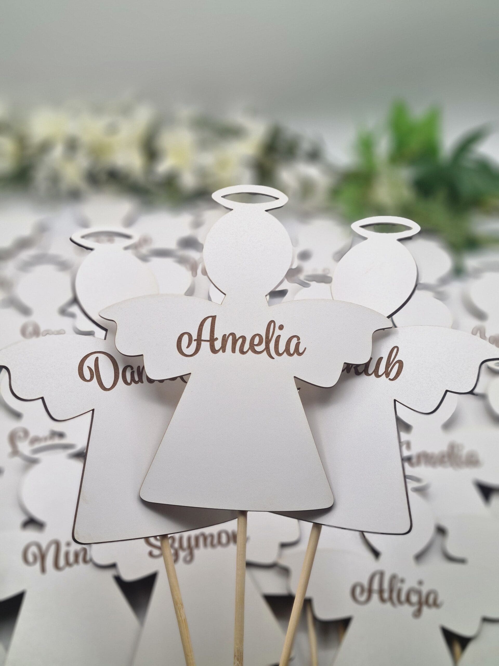 Dekoracja Komunijna Kościoła Aniołek z imieniem