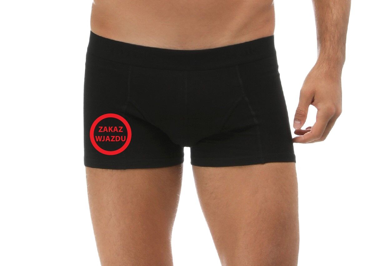 bokserki zakaz wjazdu prezent dla faceta