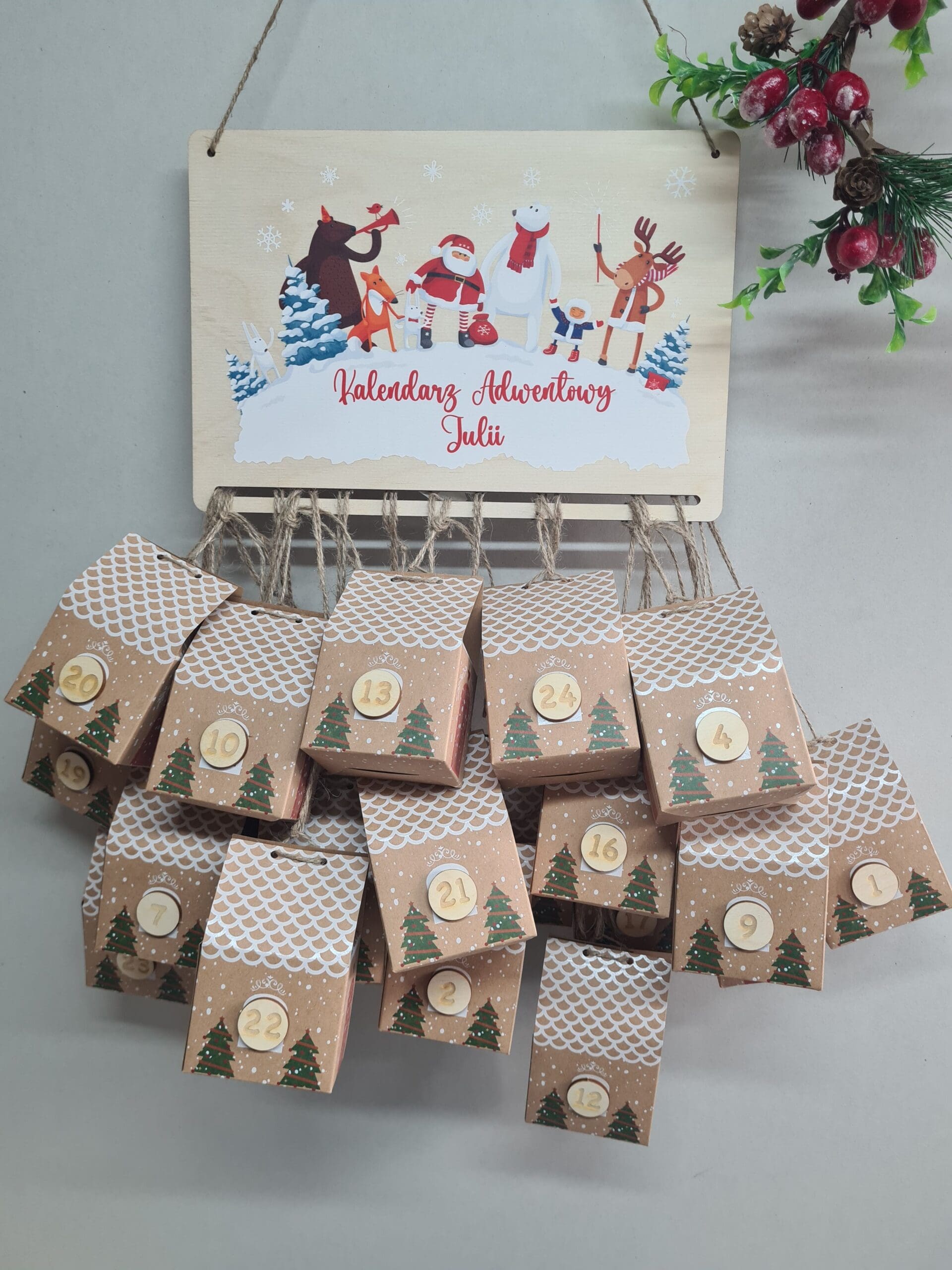 Kalendarz Adwentowy z imieniem