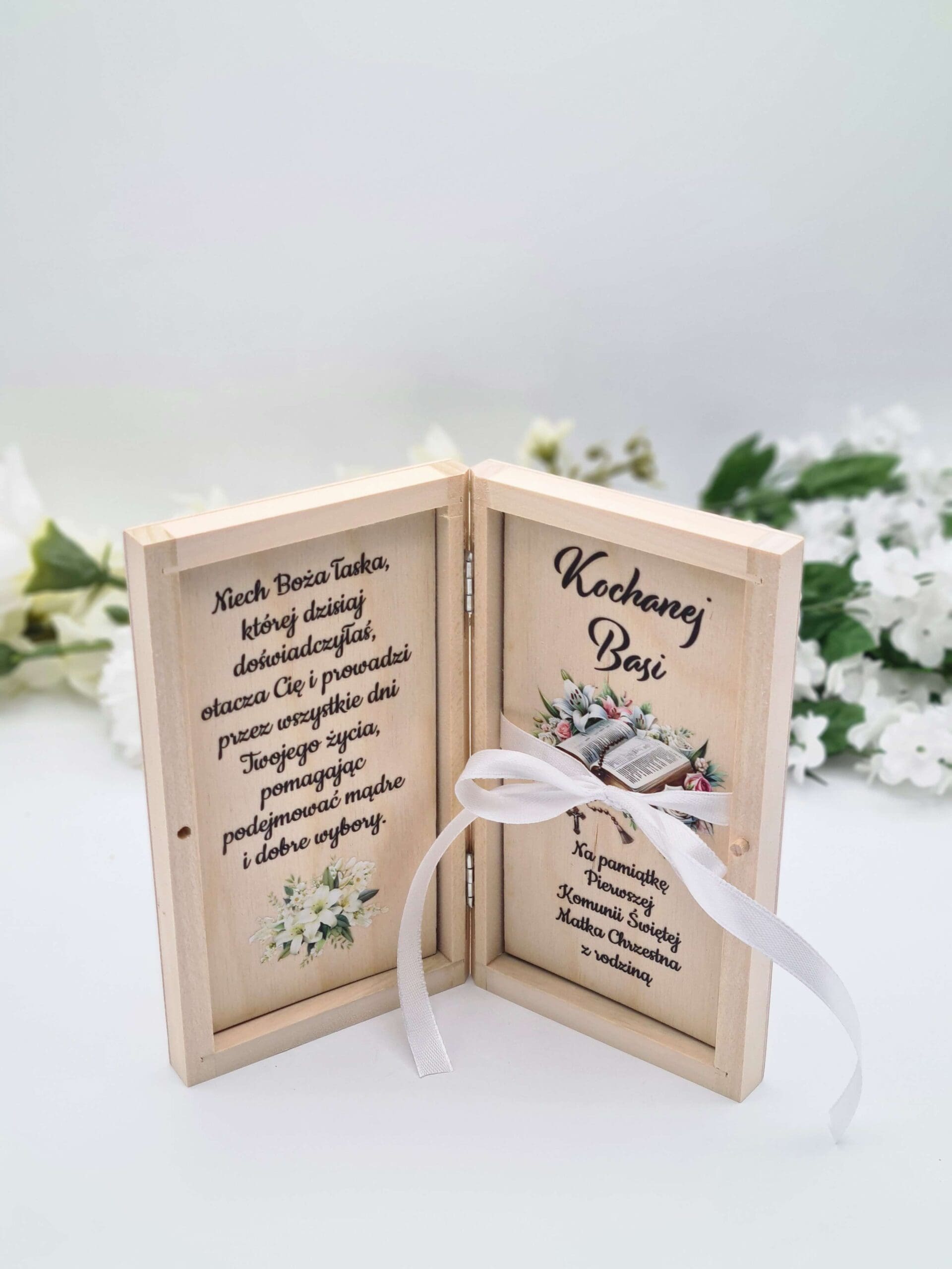 Pudełko na pieniądze Komunia personalizowane